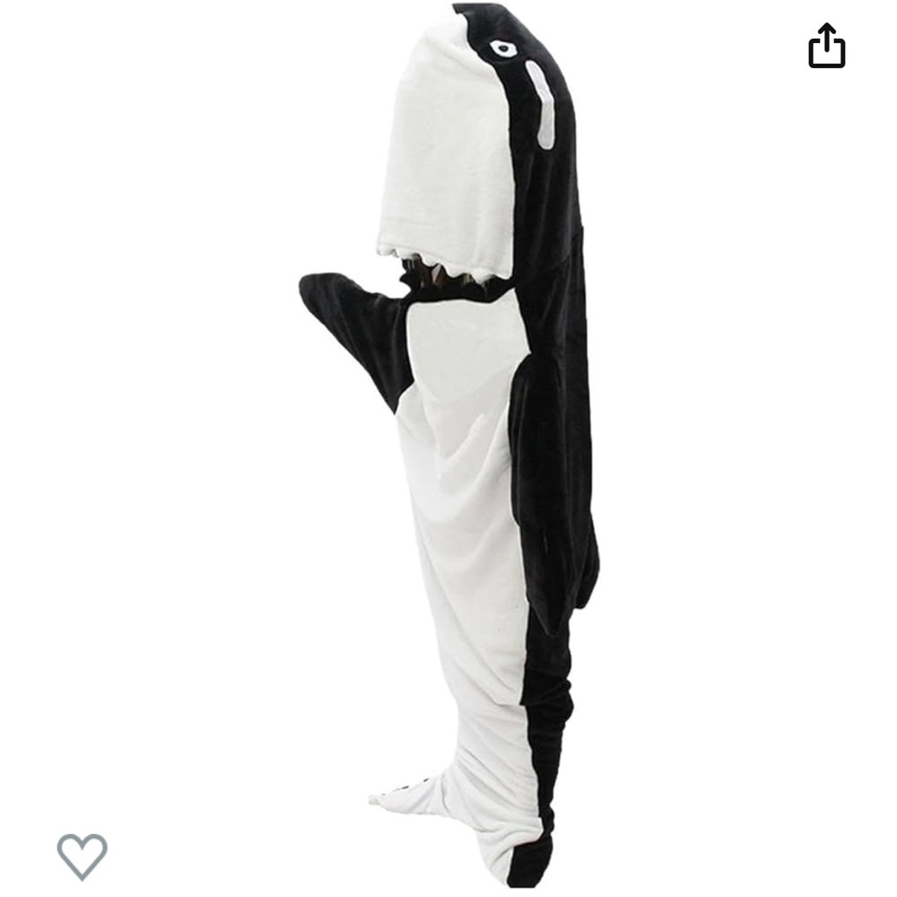 Killer whale blanket for kids